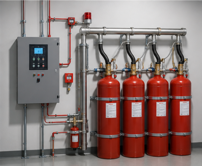 Gas Based Fire Suppression System
